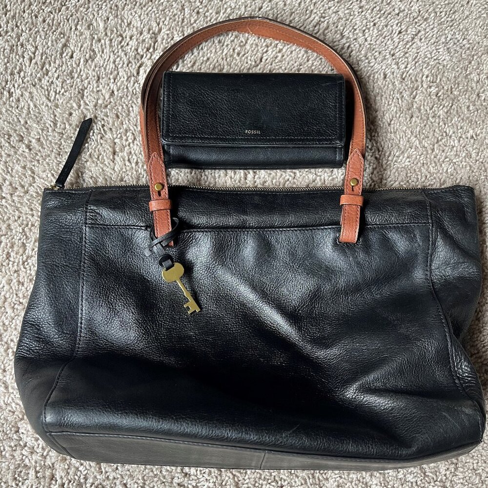 Fossil Women's Rachel Tote Purse Handbag and Wallet